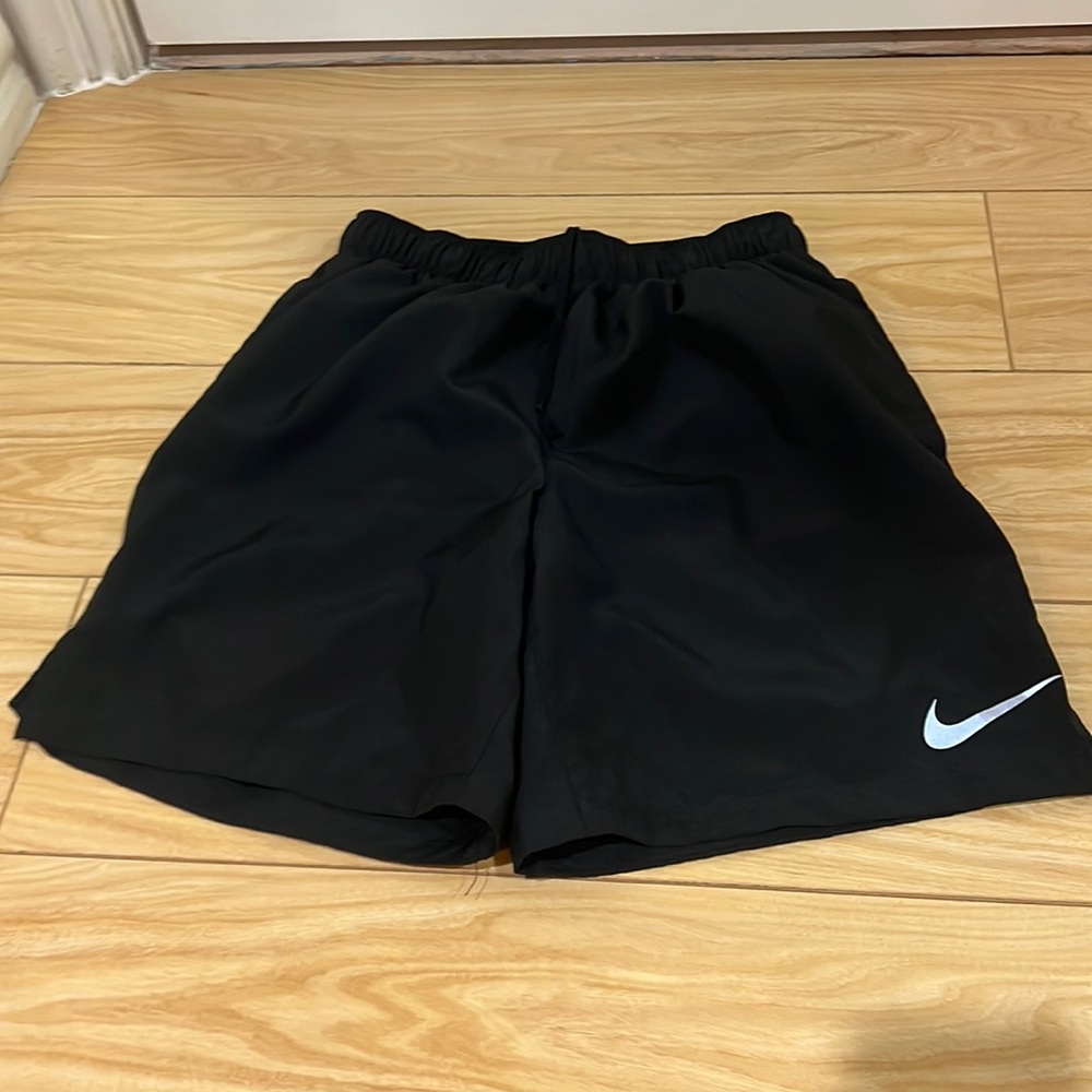 Nike black training shorts with liners